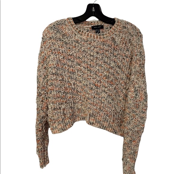 CROPPED GNARLED SWEATER BY NEW LOOK PASTEL TONES - Picture 1 of 9